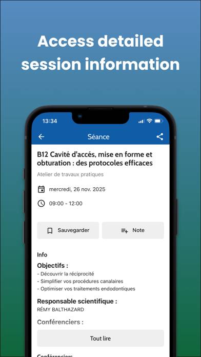 Congrès ADF 2025 Capture d'écran de l'application