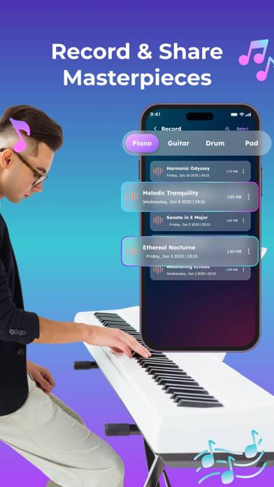 Trioplay: Piano App-Screenshot