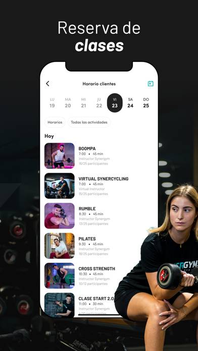 Synergym Captura de pantalla de la aplicación