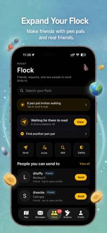 Roost Social Schermata dell'app