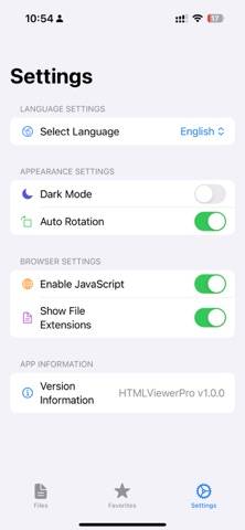 HTMLViewer Pro plus Captura de pantalla de la aplicación