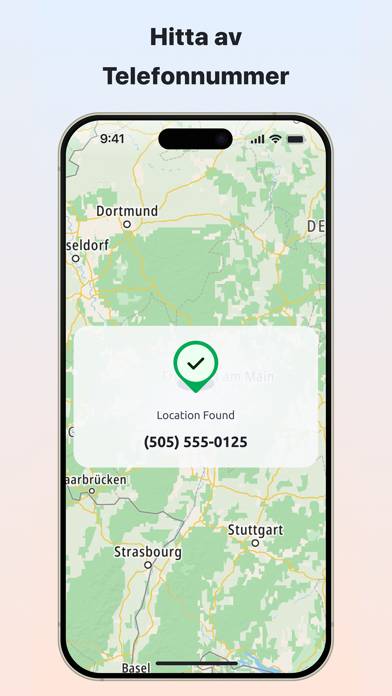 Tefon-Tracker, Famili standort App-Screenshot