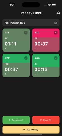 Penalty Timer - Roller Derby