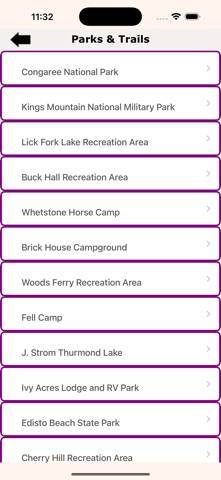 South Carolina-Campgrounds screenshot
