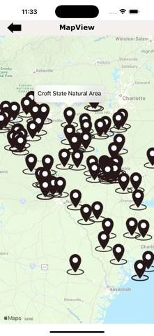 South Carolina-Campgrounds App screenshot