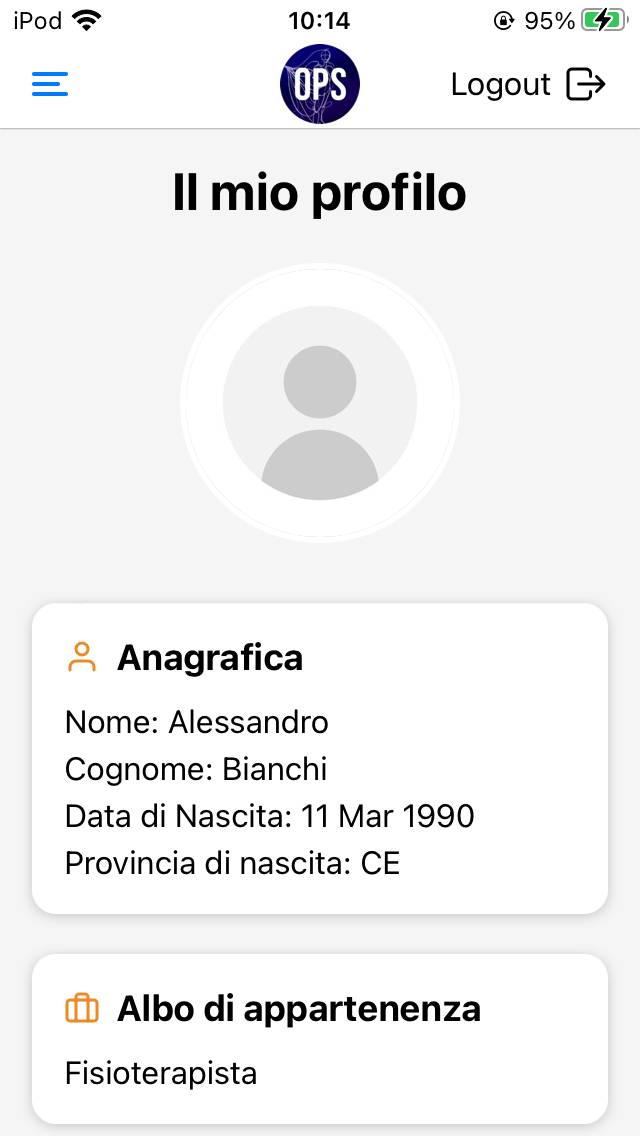 OPS Ordine TSRM PSTRP NAAVBNCE Schermata dell'app