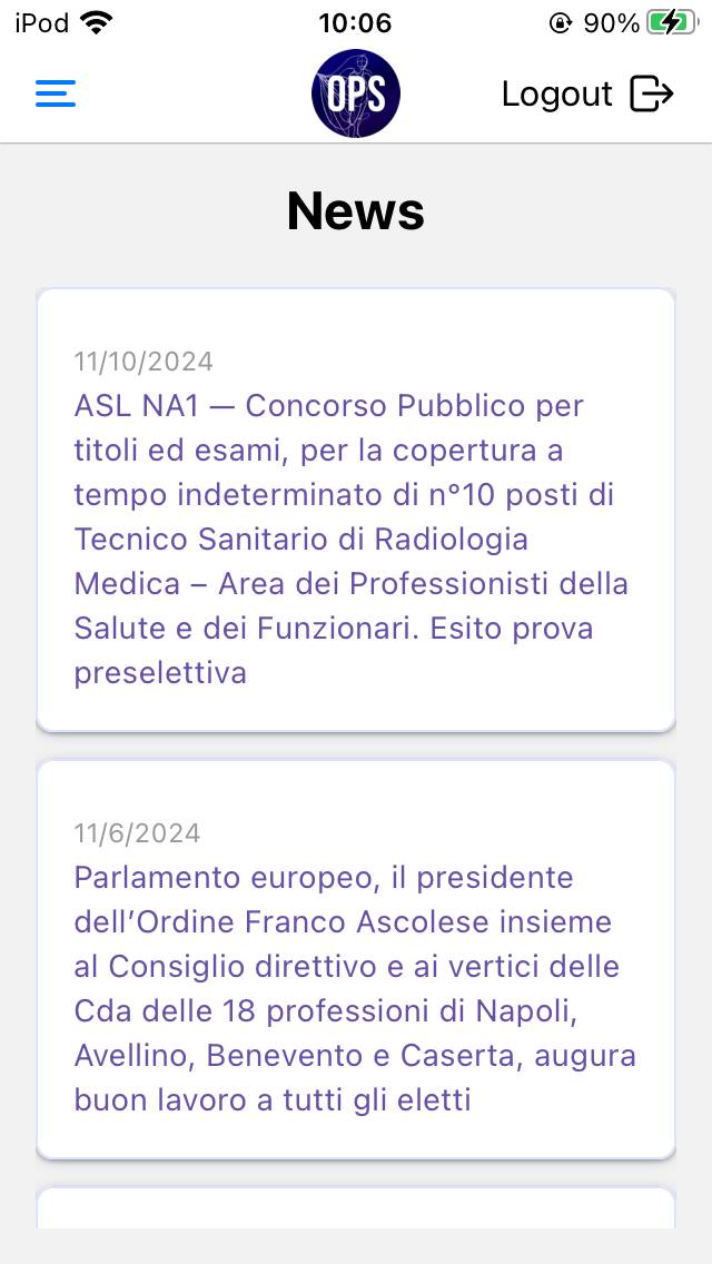 OPS Ordine TSRM PSTRP NAAVBNCE Schermata dell'app