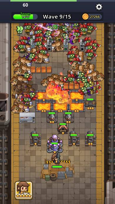 Zombie Fortress – Battaglia schermata del gioco