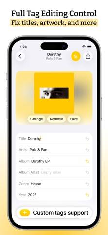 Audio Tag Editor Capture d'écran de l'application