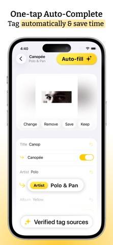 Audio Tag Editor Capture d'écran de l'application