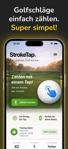 Golfschläge zählen - StrokeTap skärmdump