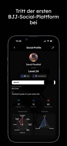 FlowRoll App-Screenshot