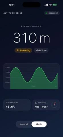 Altitude Drive Schermata dell'app