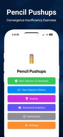 Pencil Pushups: Eye Exercises App screenshot