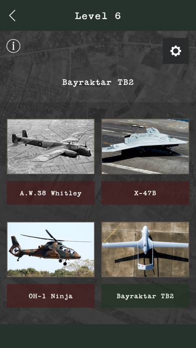 Military Aircraft Lineup Spiel-Screenshot