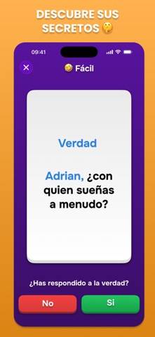 Verdad o Reto captura de pantalla del juego