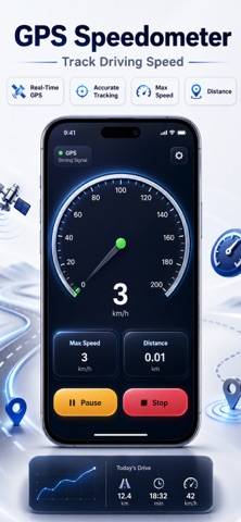 GPS Speedometer: MPH Tracker
