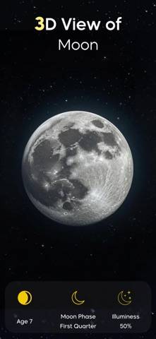 Moon Phase Finder : Lunar Info Captura de pantalla de la aplicación