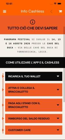 Panorama Festival Schermata dell'app