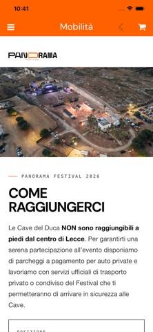 Panorama Festival Schermata dell'app