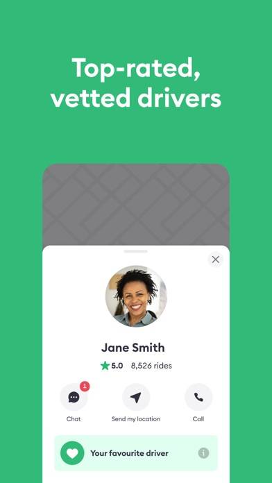 Bolt: Fahrten anfordern App-Screenshot