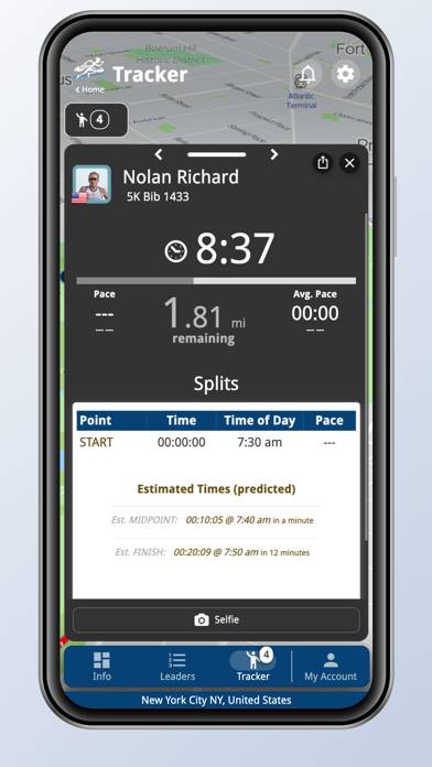NYCRUNS Events App screenshot