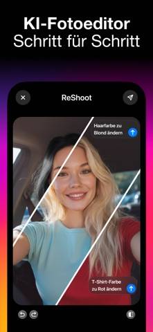 ReShoot: editor immagini IA Schermata dell'app