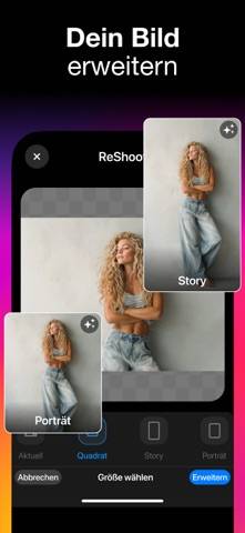 ReShoot: editor immagini IA Schermata dell'app