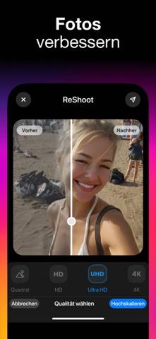 ReShoot: editor immagini IA Schermata dell'app