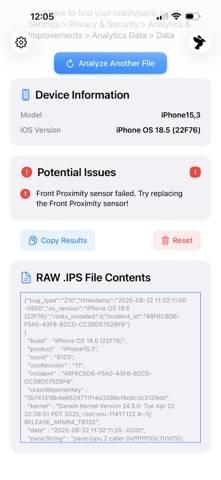 PanicFix Schermata dell'app