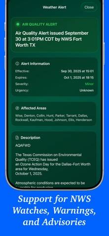 Aeravis Weather App screenshot