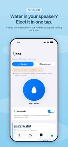 Water Eject: Clear Speaker captura de pantalla