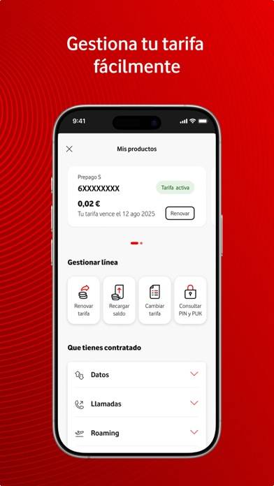 Mi Vodafone Prepago Captura de pantalla de la aplicación