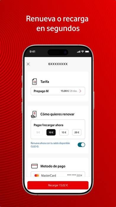 Mi Vodafone Prepago Captura de pantalla de la aplicación