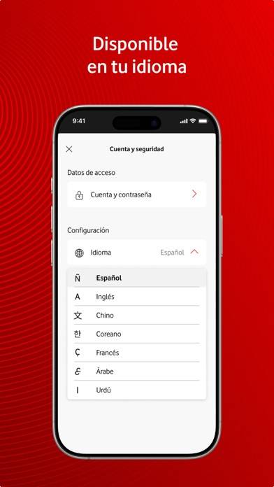 Mi Vodafone Prepago Captura de pantalla de la aplicación