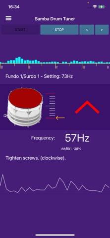 Samba Drum Tuner Bildschirmfoto