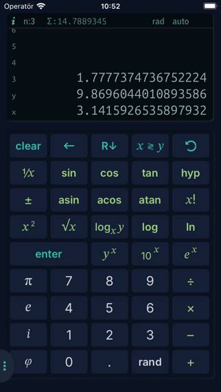 Stackis RPN App skärmdump