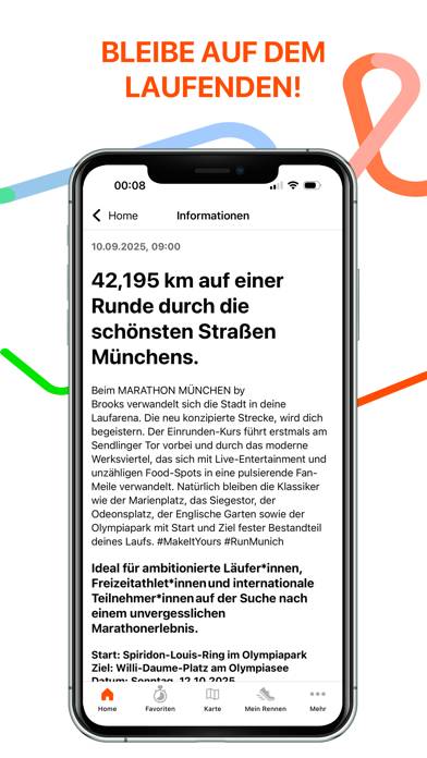 Marathon MÜnchen App-Screenshot
