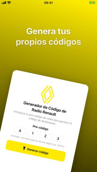 Radio Code: Desbloqueo Renault captura de pantalla