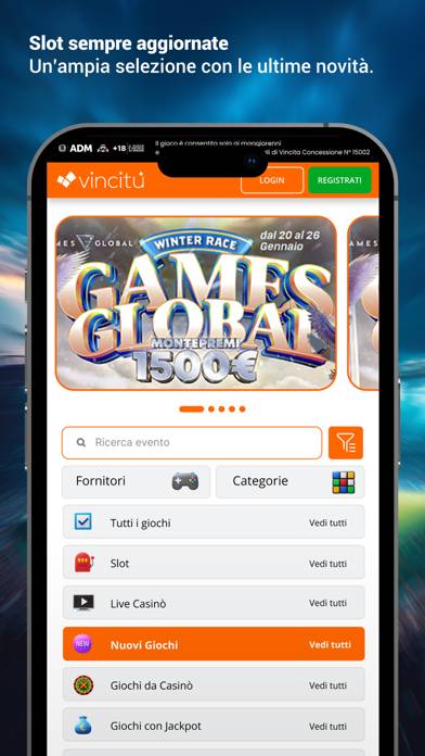 Vincitu.it schermata del gioco