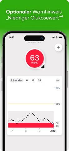 Dexcom Flex App-Screenshot
