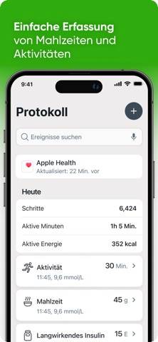 Dexcom Flex App-Screenshot
