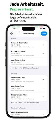 Flugs – Zeiterfassung App-Screenshot