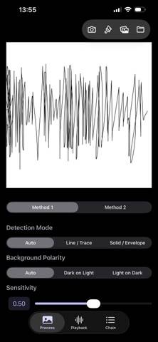 Waveform Camera App skärmdump