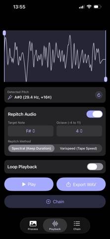 Waveform Camera App skärmdump