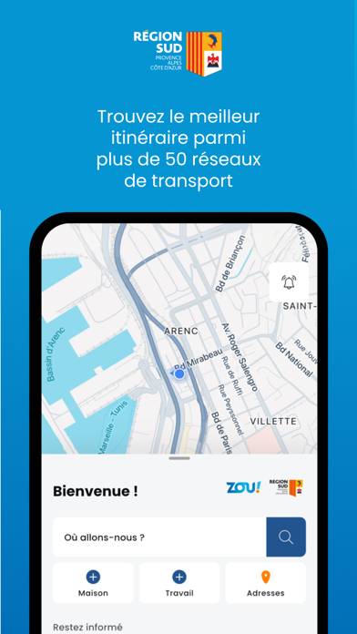Allez ZOU ! Capture d'écran de l'application