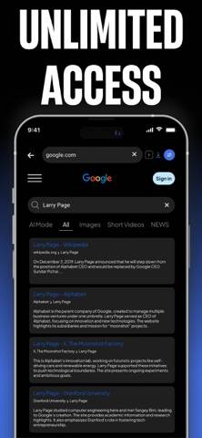 Navigateur privé Capture d'écran de l'application