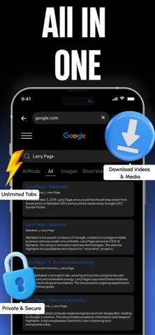 Navigateur privé Capture d'écran de l'application
