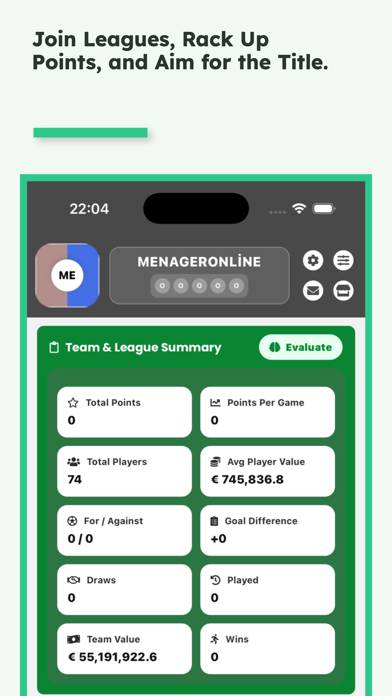 MenagerOnline: Football captura de pantalla del juego
