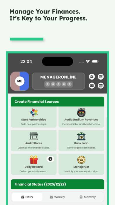 MenagerOnline: Football captura de pantalla del juego